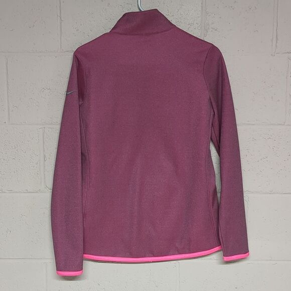 Nike Golf Women's Pink and Burgundy Half-Zip Pullover Size Medium - Picture 3 of 5